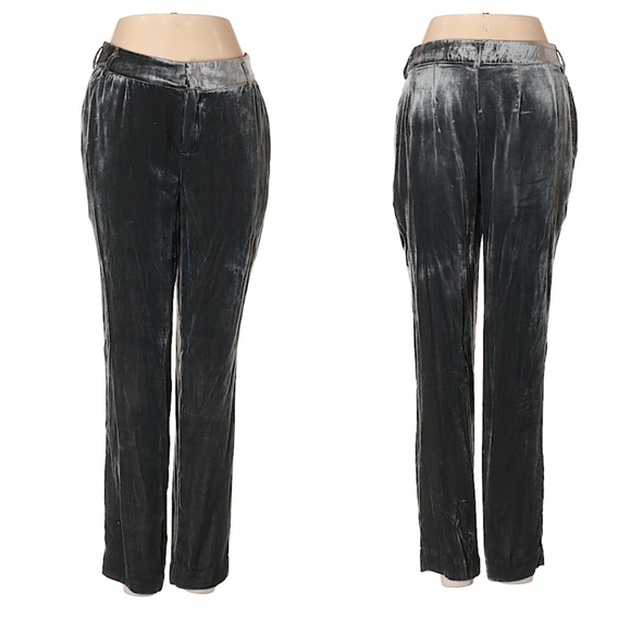 🖤Anthropologie Elevenses Ribboned Velvet Trousers - Picture 3 of 3